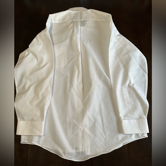 Stanford white wrinkle free button down long sleeved men’s shirt size 161/2 35 - Picture 4 of 4
